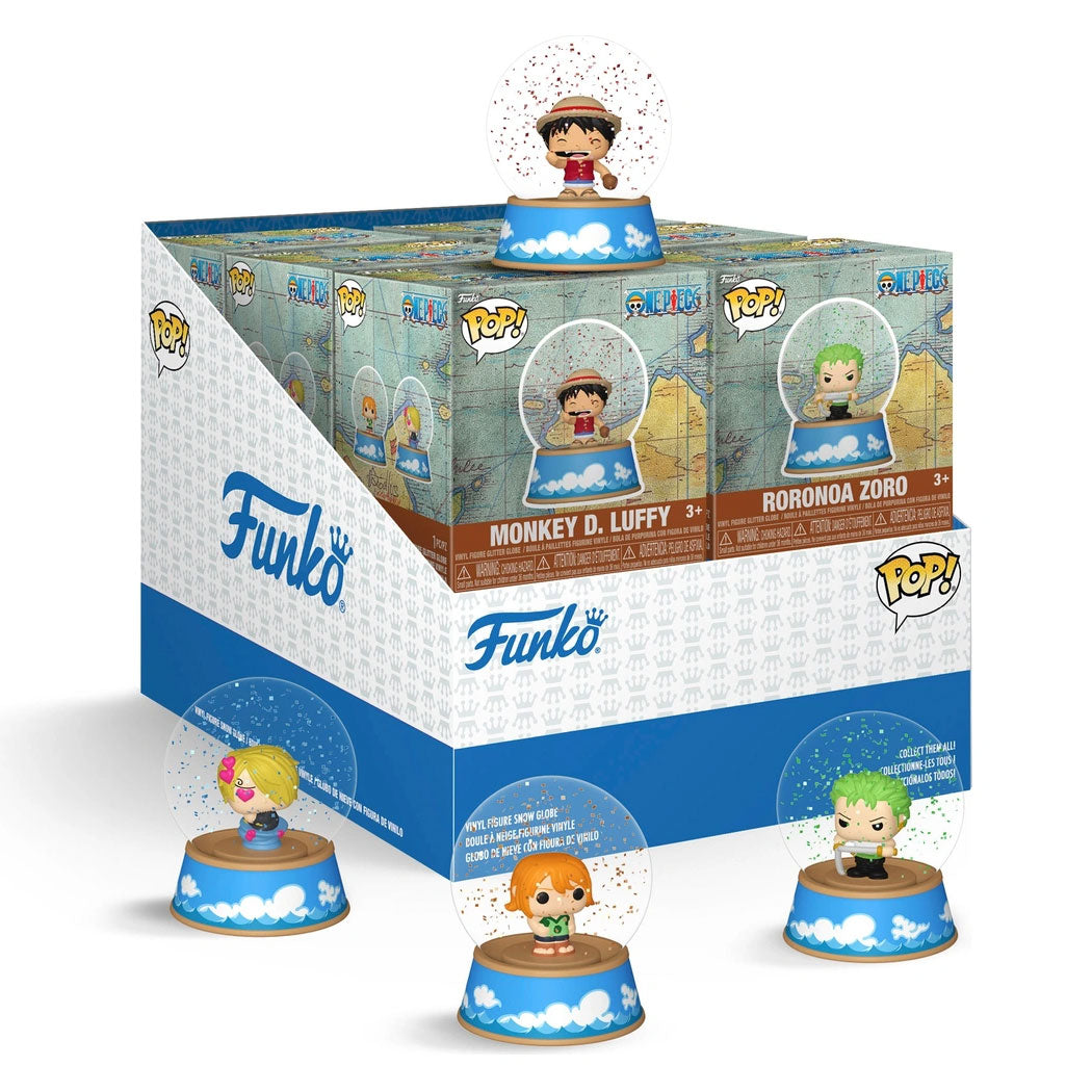 Image produit One Piece - Boule à neige pailletée mystère Funko Pop