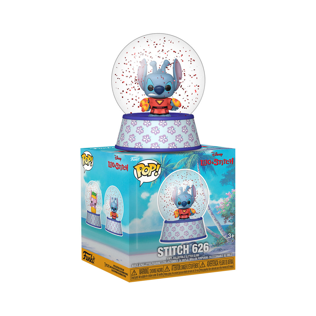 Image produit Stitch Funko Pop boule à neige Mystère à paillettes - Lilo & Stitch
