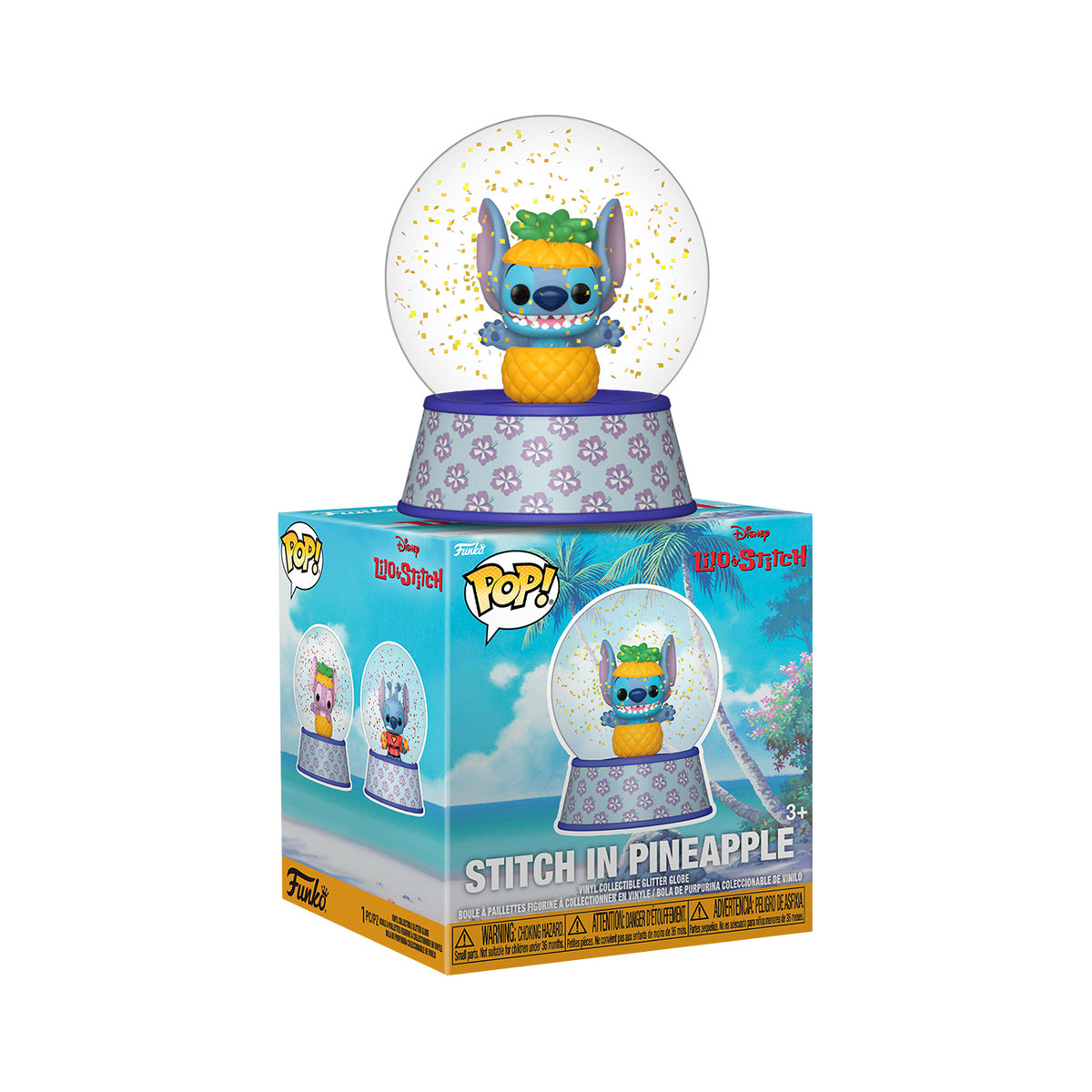 Image produit Stitch Funko Pop boule à neige Mystère à paillettes - Lilo & Stitch