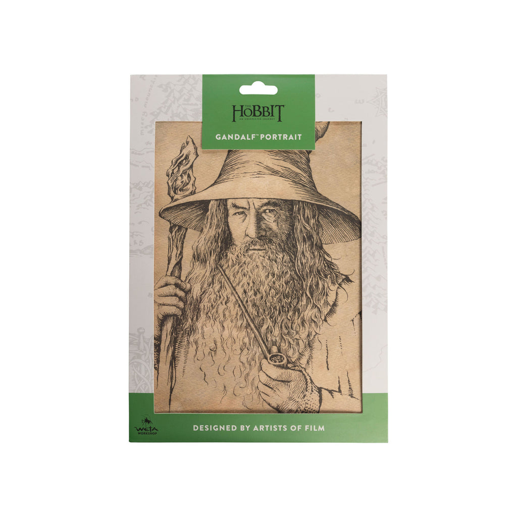 Image produit Le Hobbit Impression d’art Portrait de Gandalf le Gris 21 x 28