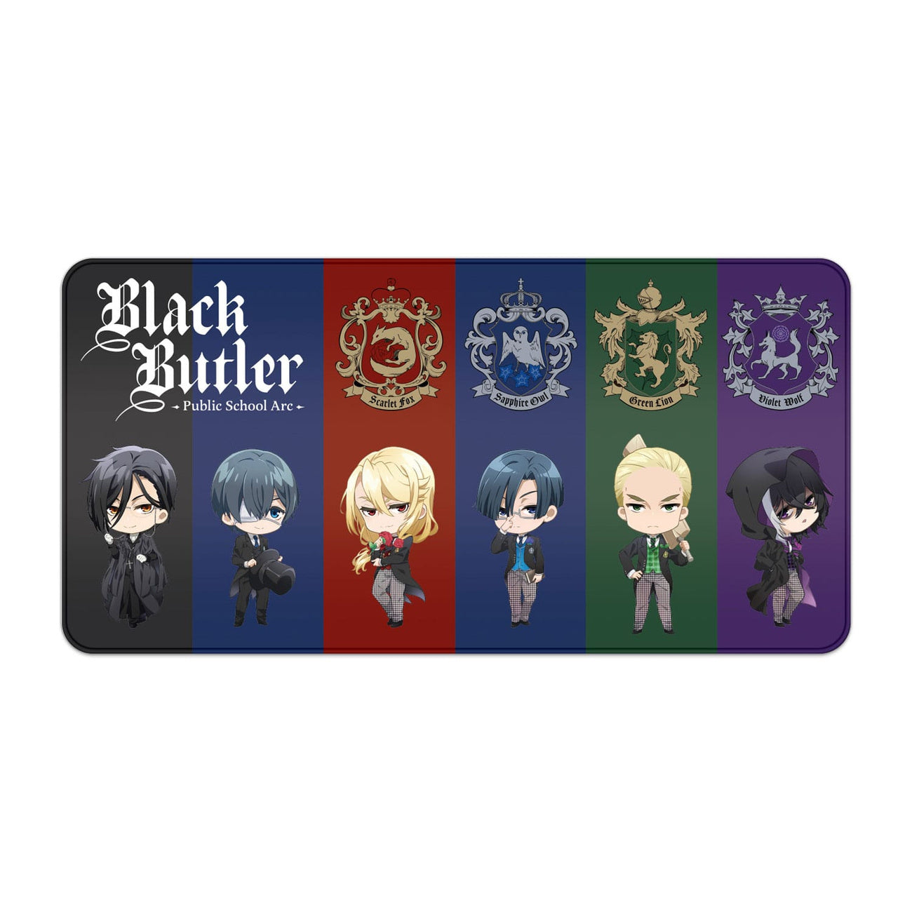 Image produit Tapis de souris XXL Black Butler Chibi & Emblème