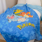 Image produit Couverture en polaire flanelle Pokémon Starter Pokémon 130 x 160 cm