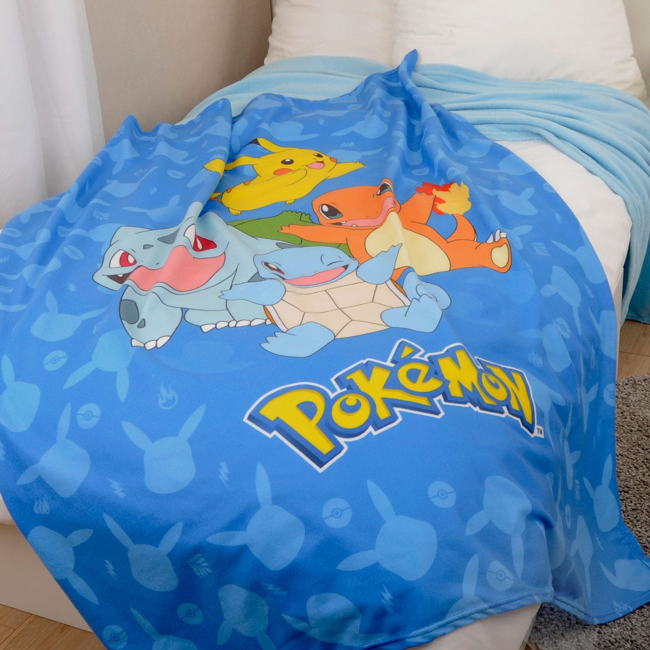 Image produit Couverture en polaire flanelle Pokémon Starter Pokémon 130 x 160 cm