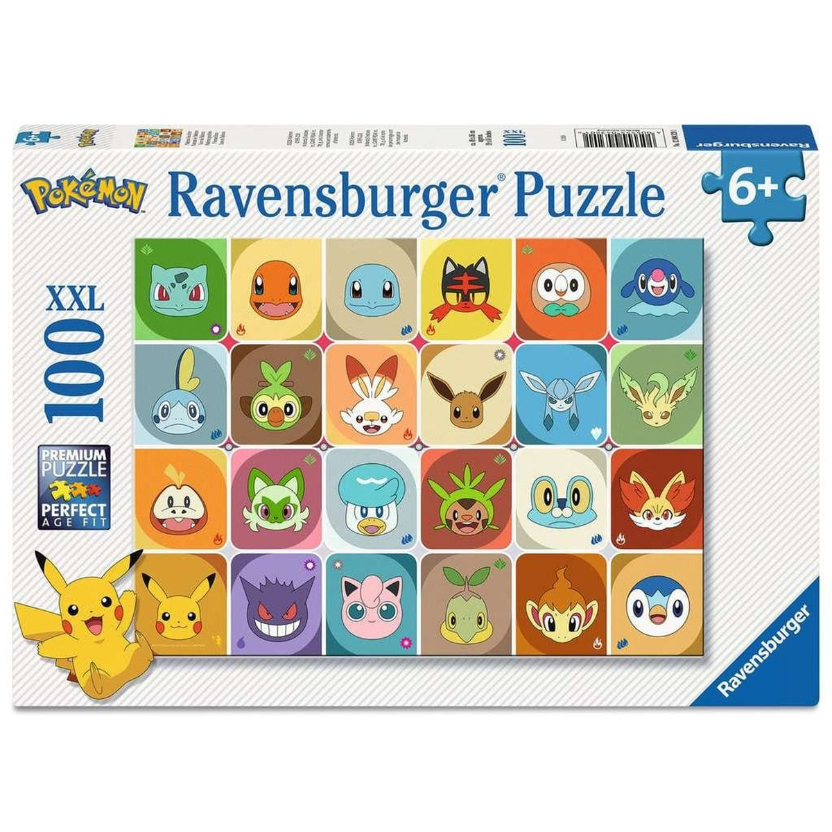 Image produit Puzzle pour enfants Pokémon Visages Pokémon (100 pièces XXL)