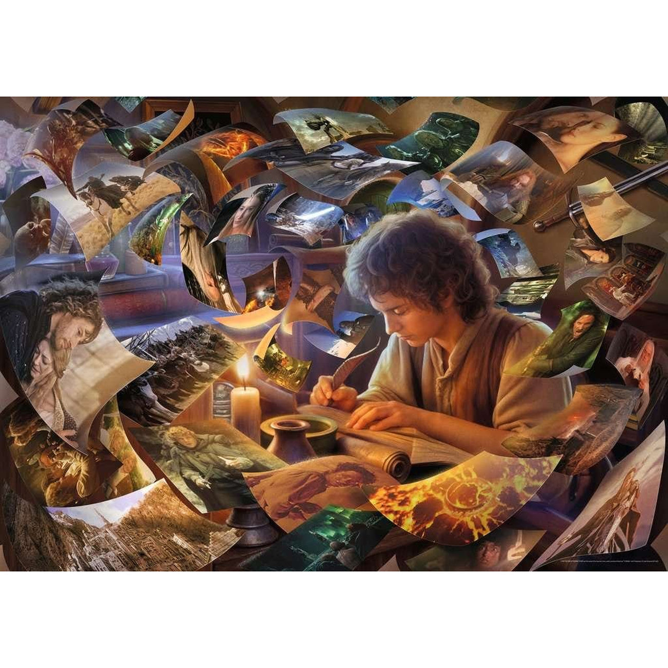Image produit Le Seigneur des Anneaux Puzzle Le voyage de Frodon (1000 pièces)