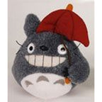 Image produit Mon Voisin Totoro Peluche Totoro Parapluie Rouge 15 cm