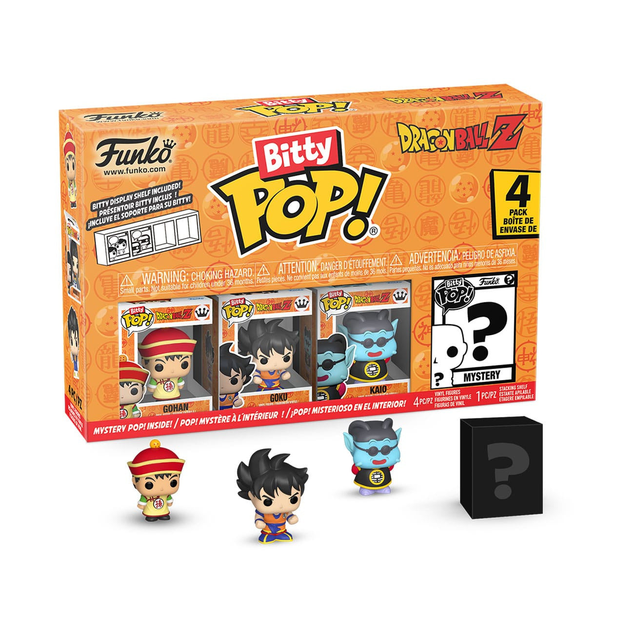 Image produit Dragon Ball Bitty POP! Figurines Vinyle Pack de 4 Series 1 2,5