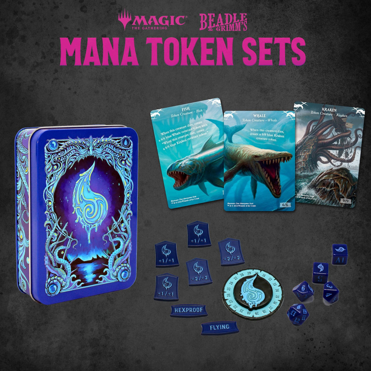 Image produit Magic: The Gathering Pack de Dés et Jetons Mana Bleu