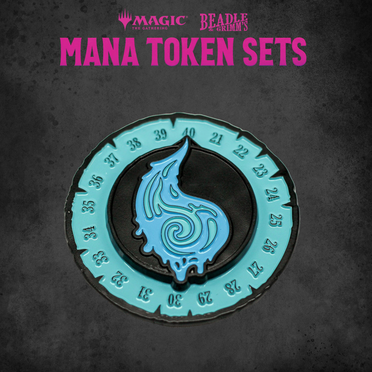Image produit Magic: The Gathering Pack de Dés et Jetons Mana Bleu