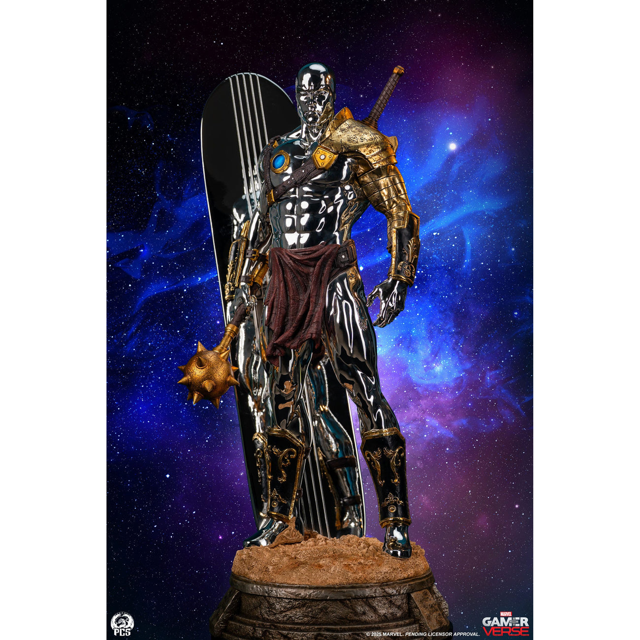 Image produit Marvel Gamerverse Statue 1/3 Silver Surfer 77 cm