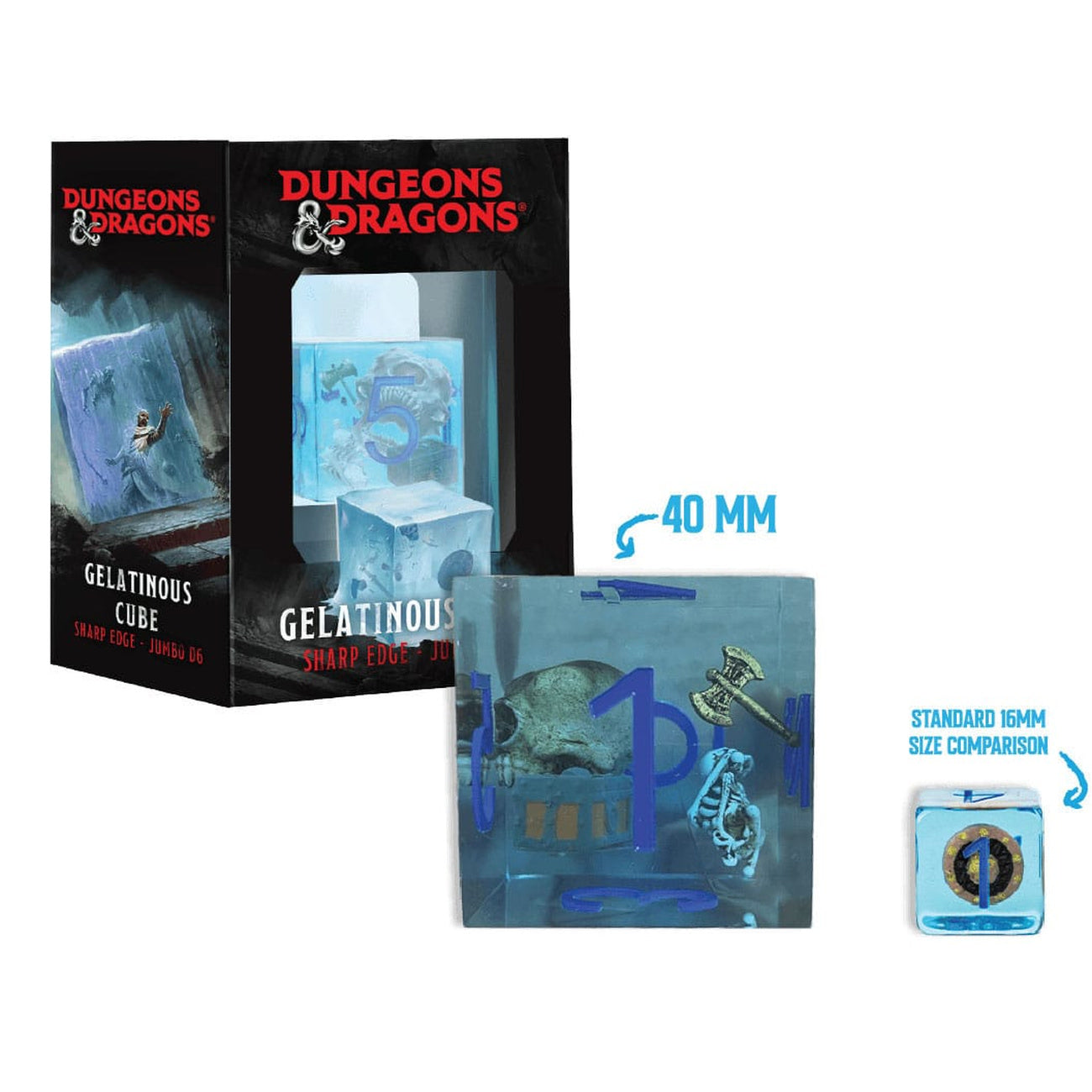 Image produit Dungeons & Dragons Dé Jumbo Gelatinous Cube 4 cm