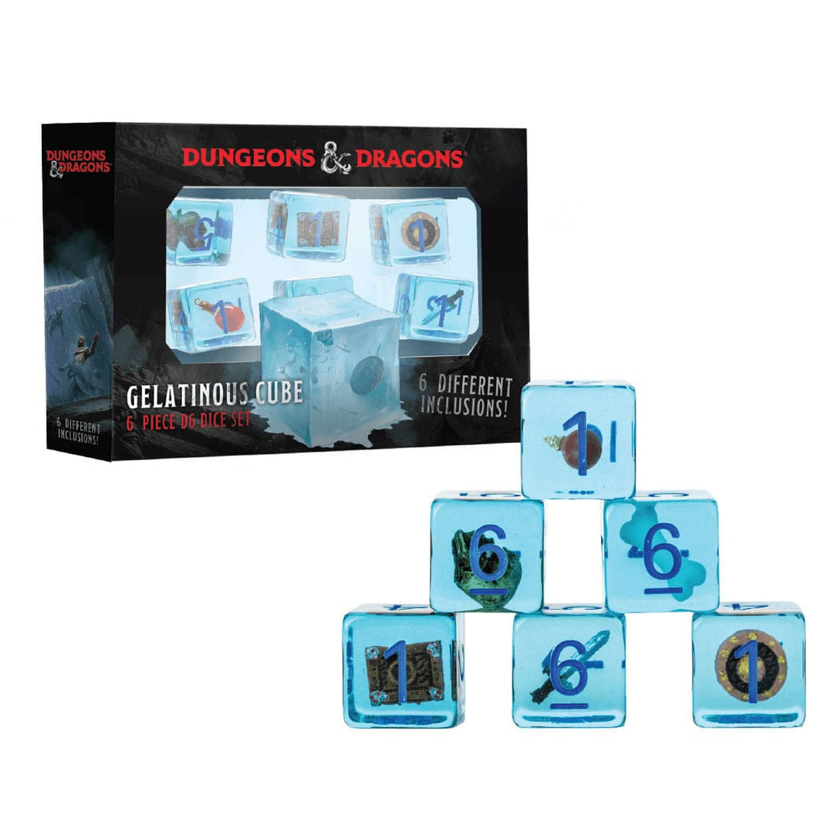 Image produit Dungeons & Dragons Set de dés Gelatinous Cube (6)