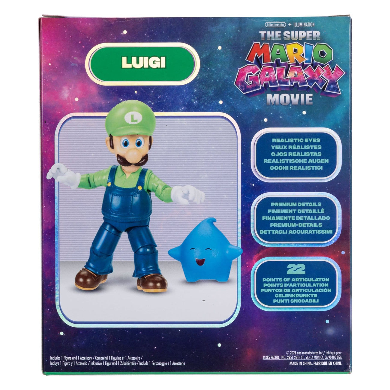 Image produit The Super Mario Galaxy Movie figurine Luigi 13 cm