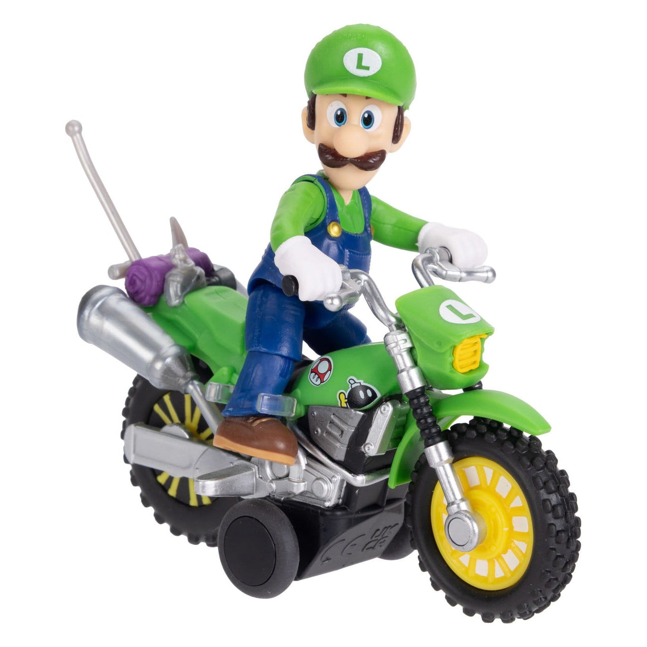 Image produit Super Mario Galaxy – Figurine du film Luigi avec moto