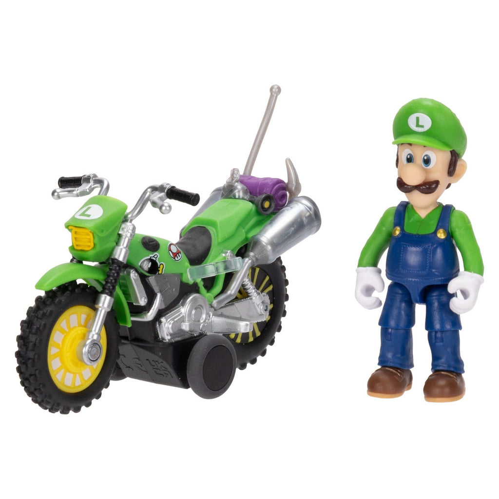 Image produit Super Mario Galaxy – Figurine du film Luigi avec moto