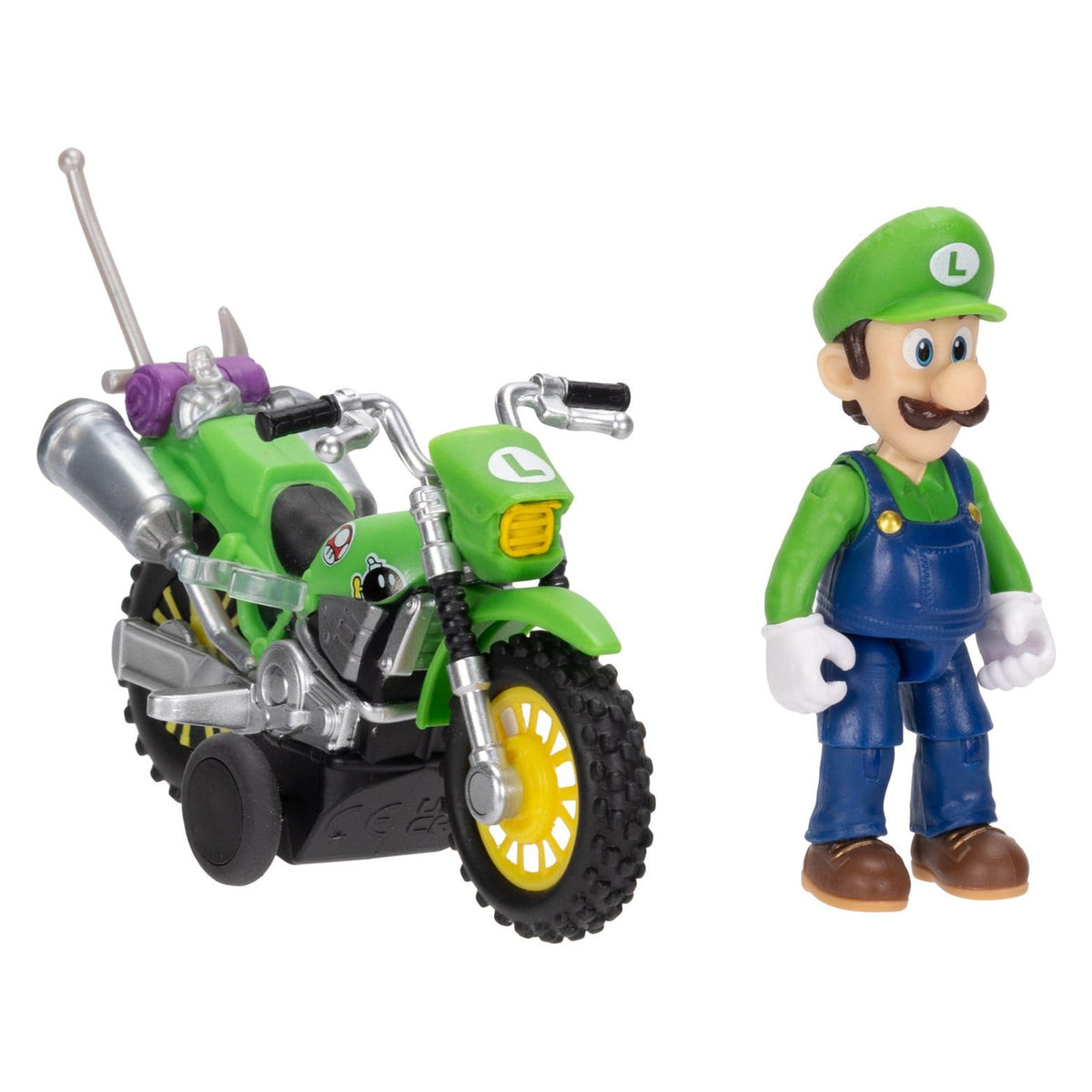 Image produit Super Mario Galaxy – Figurine du film Luigi avec moto