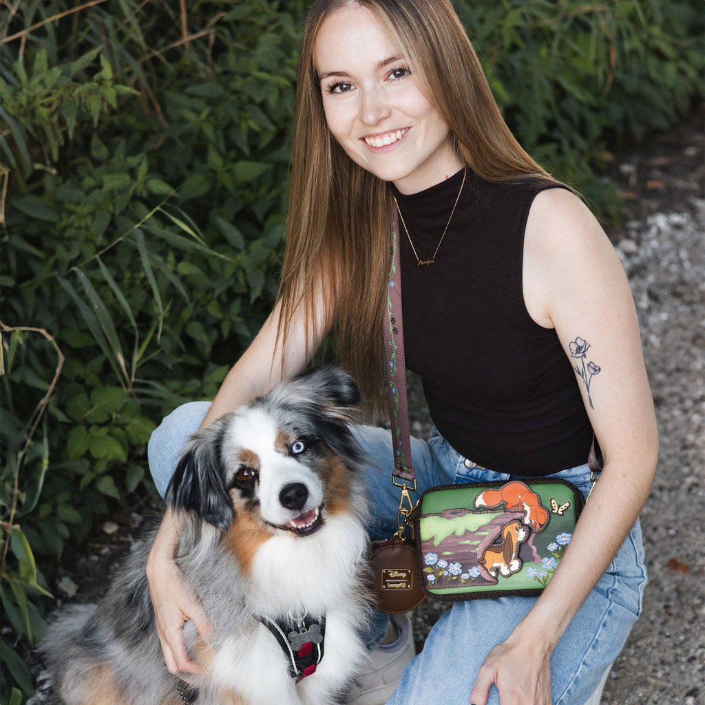 Image produit Rox et Rouky - Sac bandoulière Tod et Vixey avec porte-monnaie