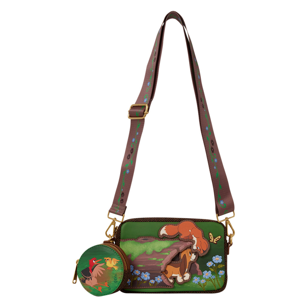 Image produit Rox et Rouky - Sac bandoulière Tod et Vixey avec porte-monnaie