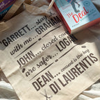 Product image Garrett, John and Dean Tote Bag for Off Campus Fans