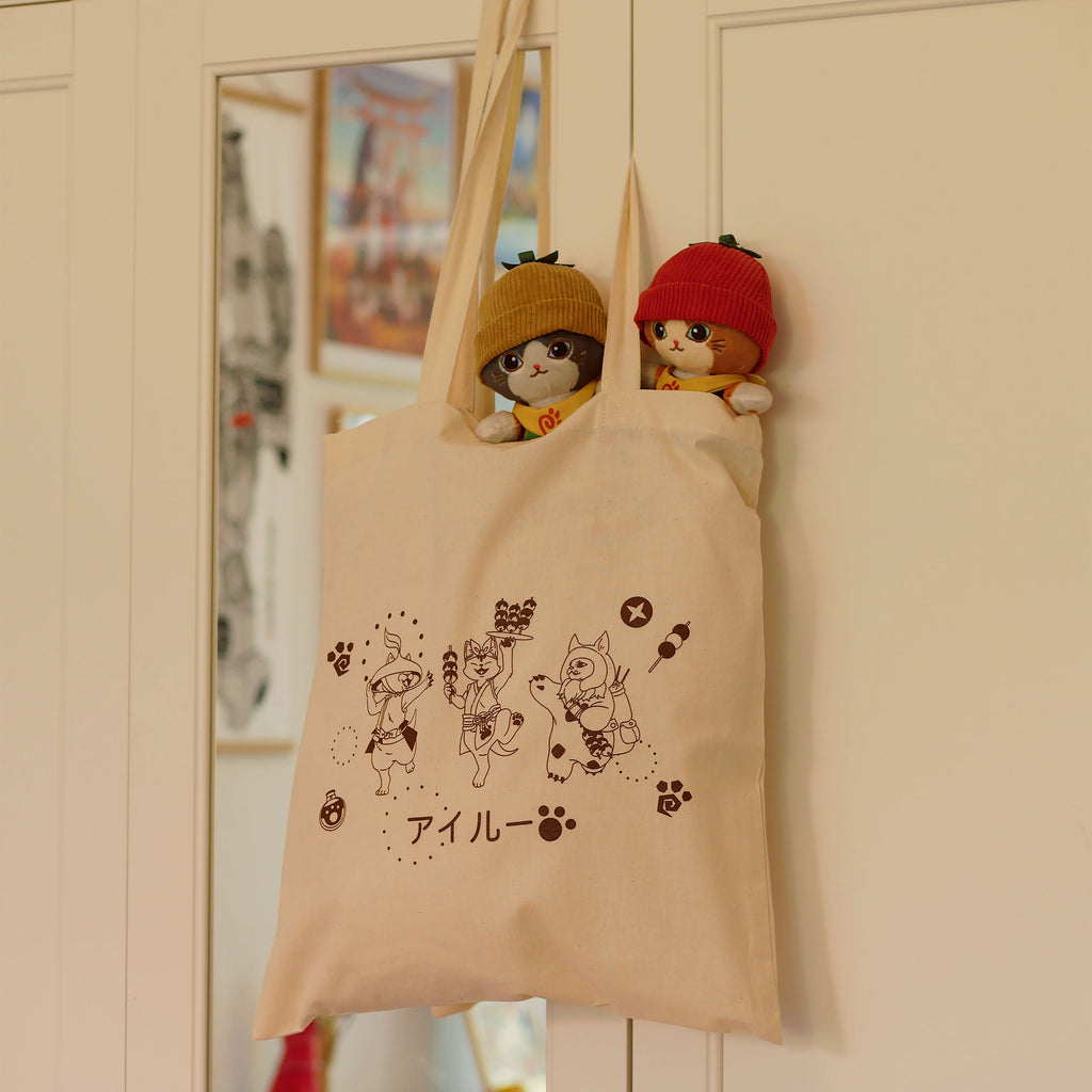 Image produit Tote bag Palico pour les fans de Monster Hunter