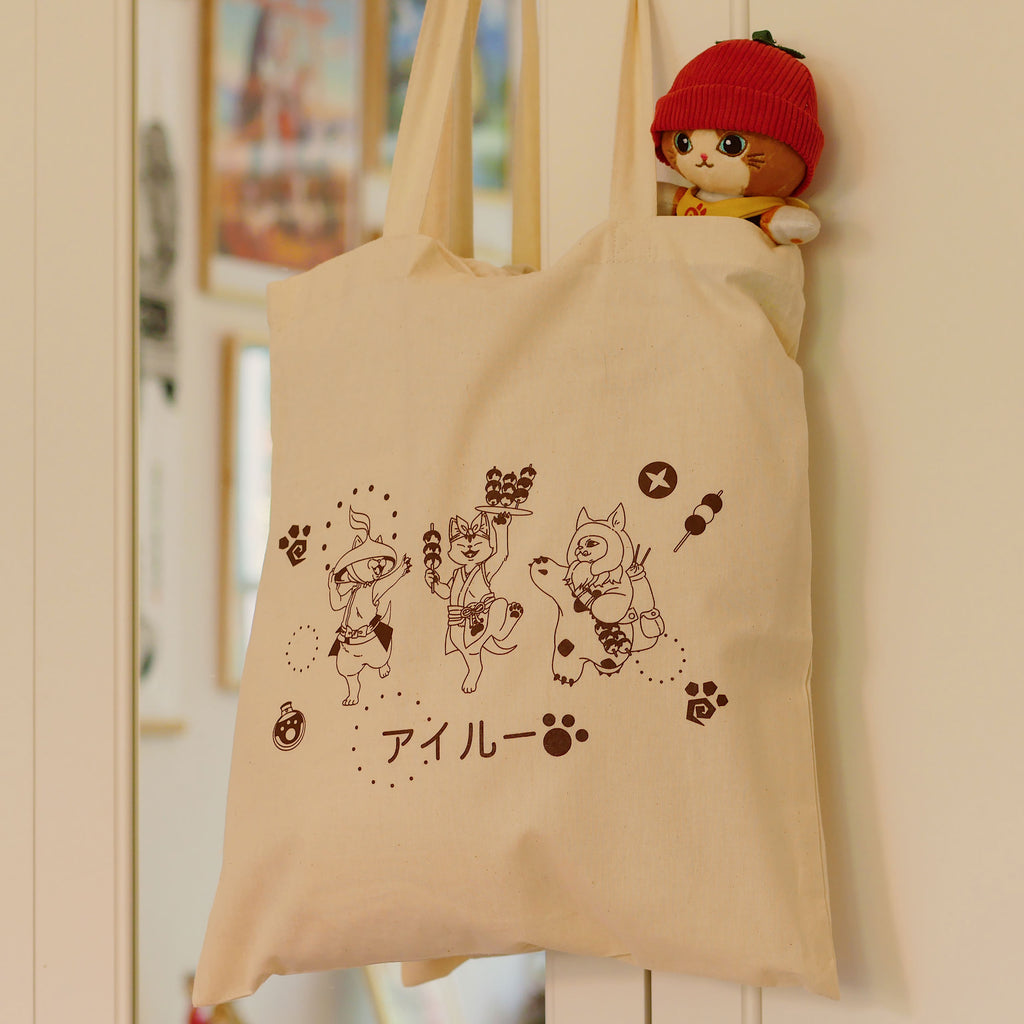 Image produit Tote bag Palico pour les fans de Monster Hunter