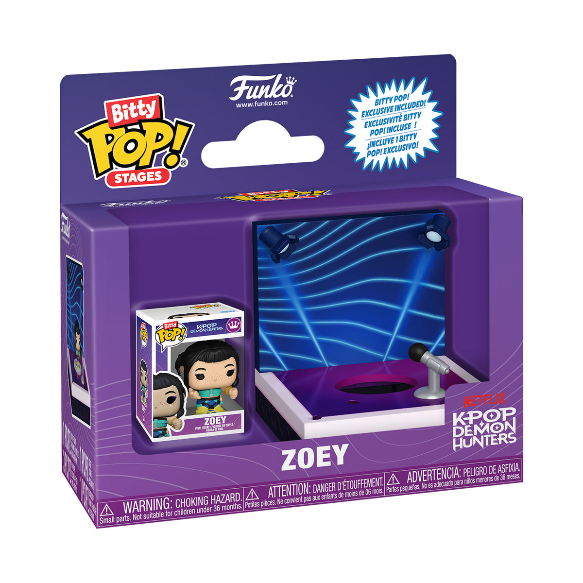 Image produit KPop Demon Hunters - Diorama de scène Zoey Funko Bitty Pop