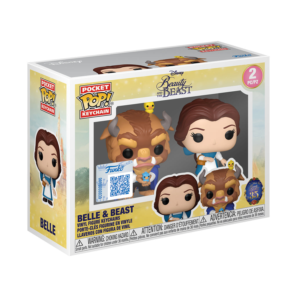 Image produit La Belle et la Bête - Porte-clés Belle et la Bête set de 2