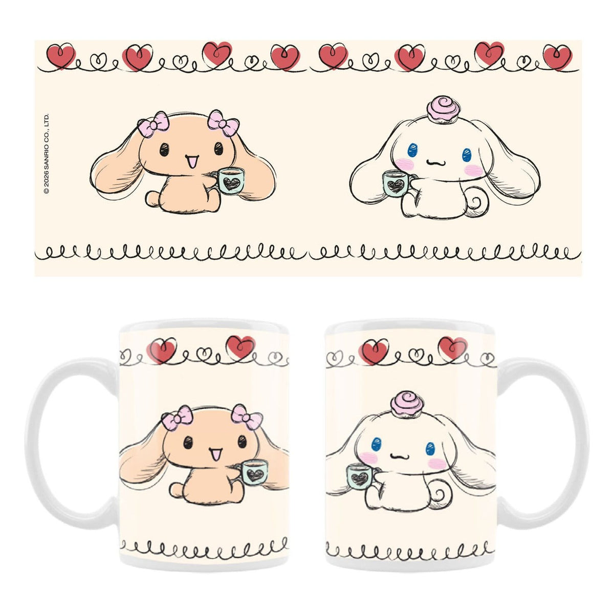 Image produit Mug Cinnamoroll Drawing Touch - Sanrio