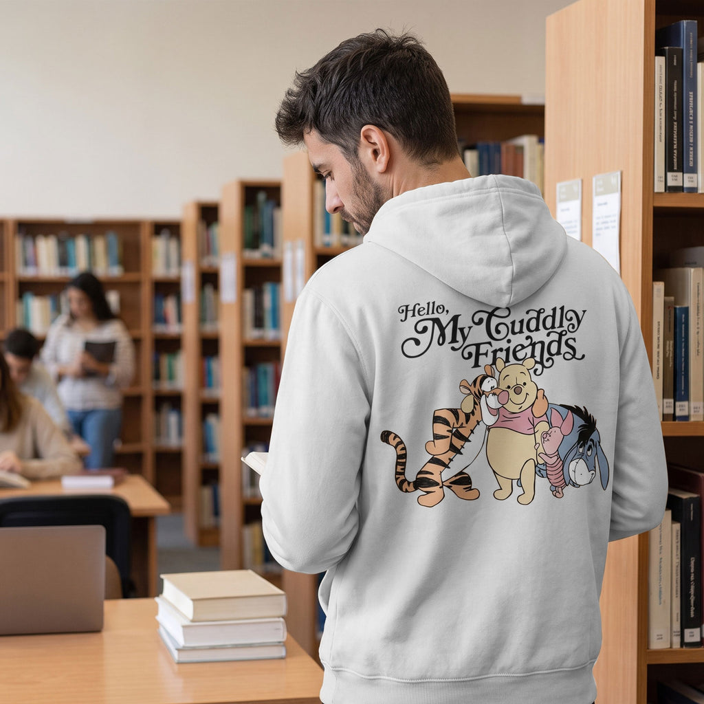 Image produit Winnie l'Ourson - Friends Sweat à capuche blanc