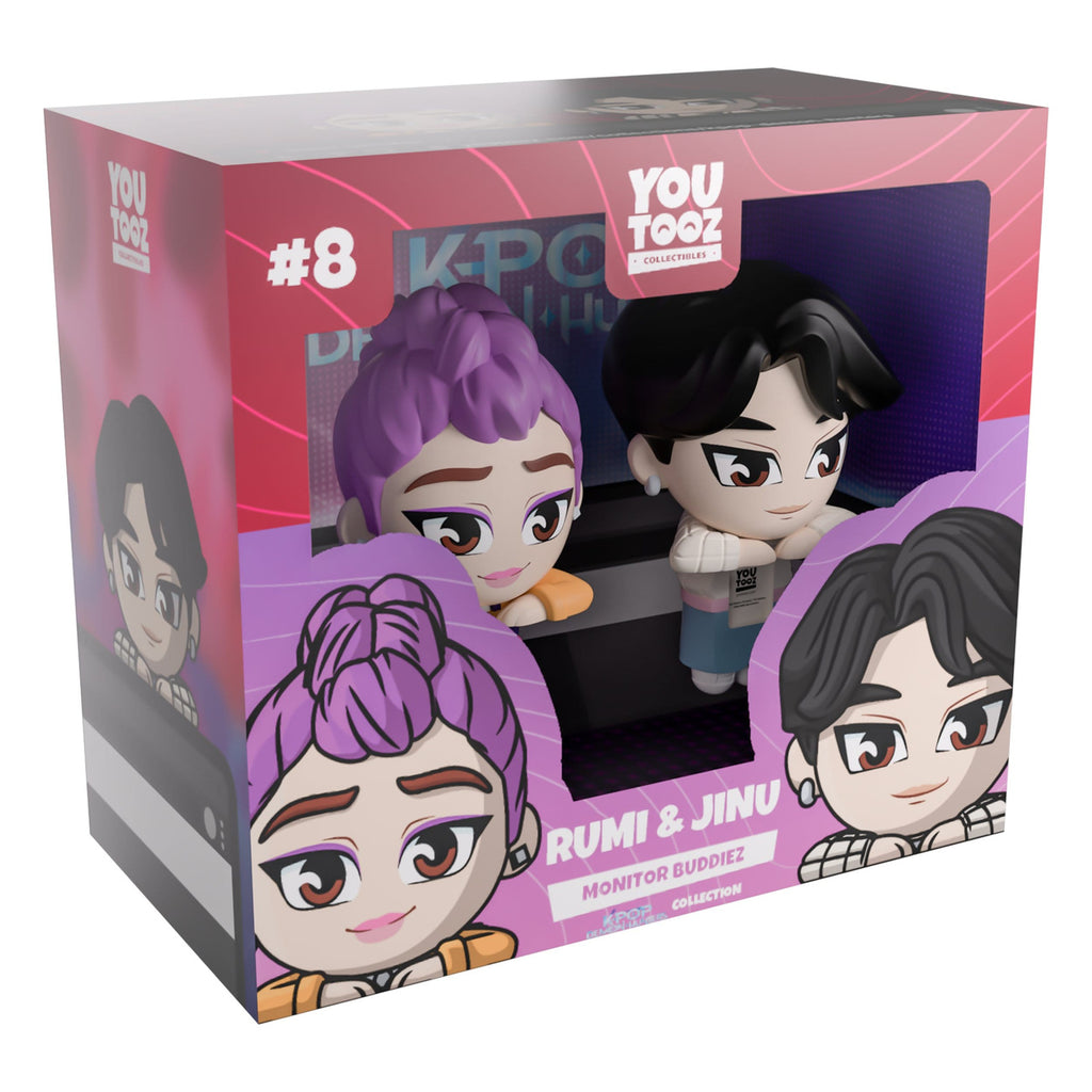 Image produit KPop Demon Hunters - Jinu et Rumi Set de figurines vinyles Monitor Buddiez