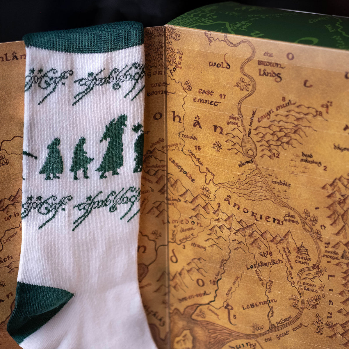 Image produit Le Seigneur des Anneaux - Calendrier de l’Avent chaussettes Terre du Milieu