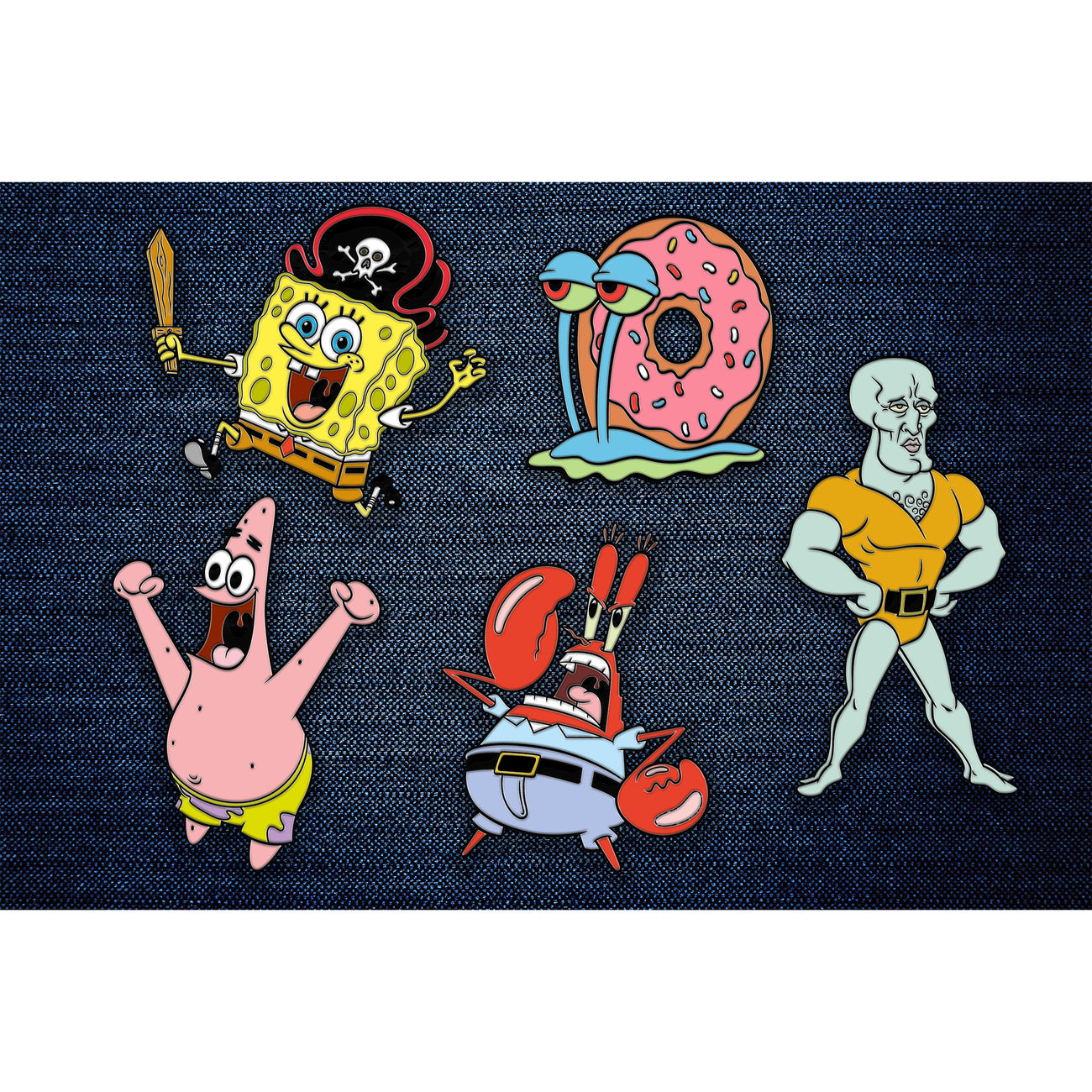 Image produit Bob l’éponge - Set de 5 pins Friends
