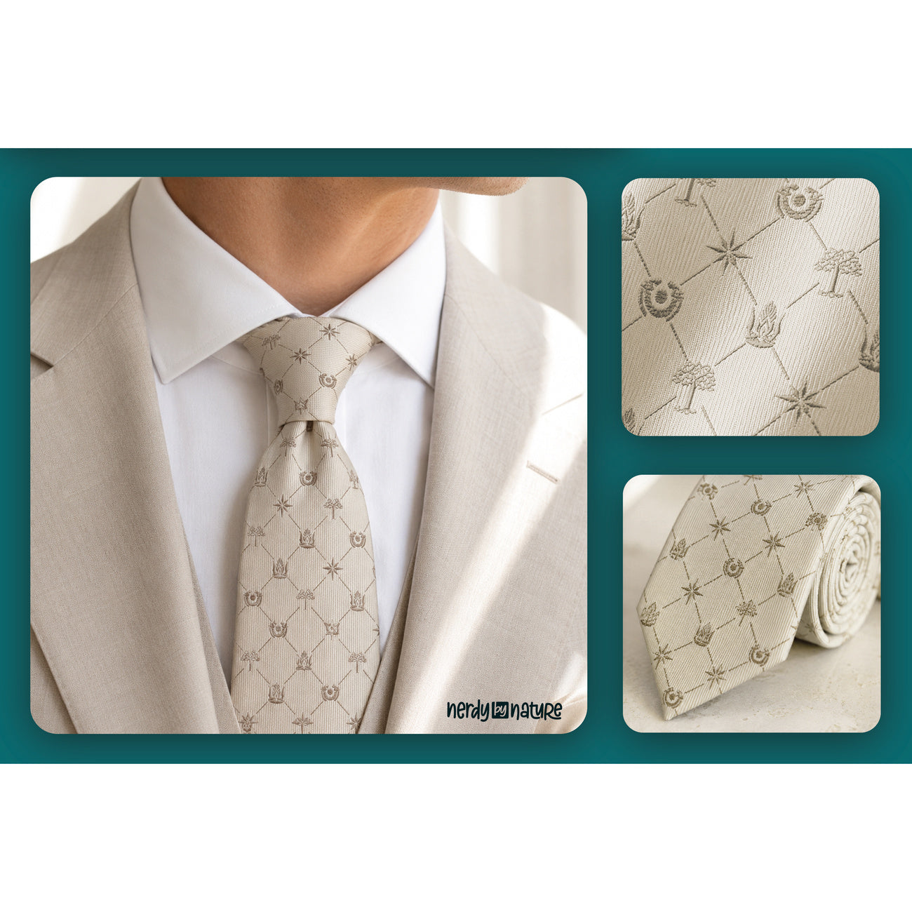 Image produit Le Seigneur des Anneaux - Cravate Symbols