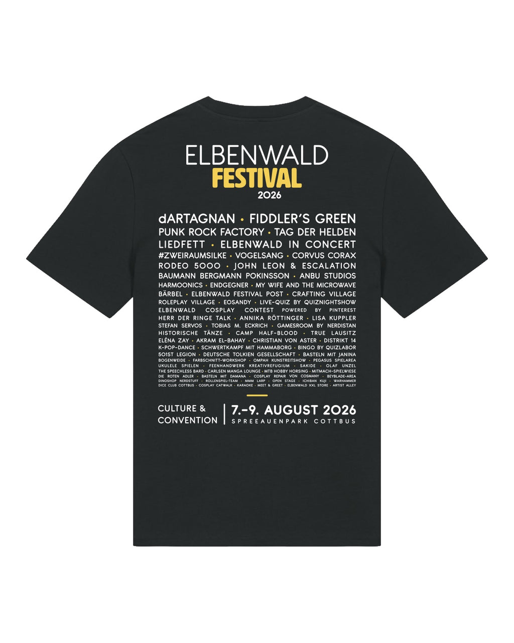 Product image Elbenwald Festival 2026 - Ghost Line Up T-Shirt