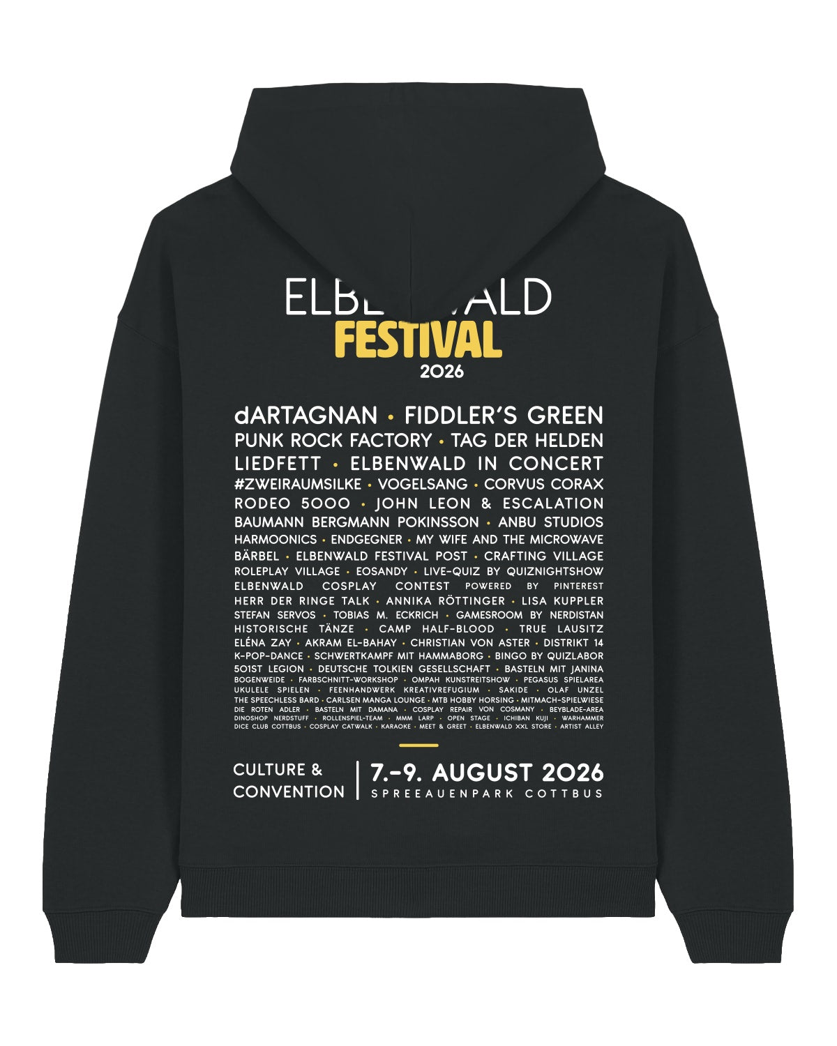 Image produit Elbenwald Festival 2026 - Sweat à capuche Line-Up