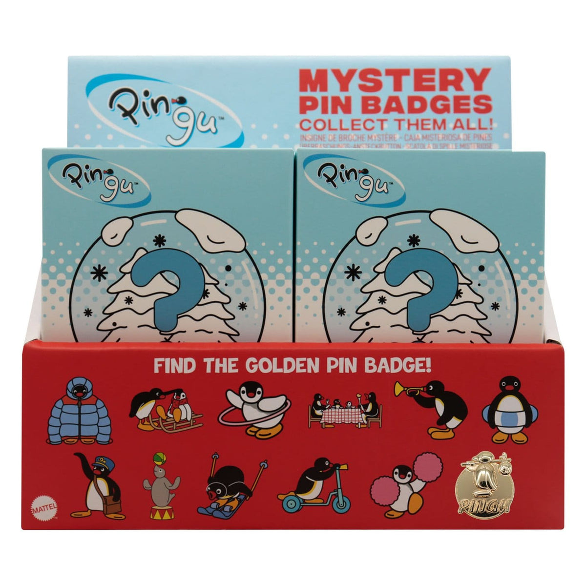 Image produit Pingu - Présentoir de 12 pins mystères