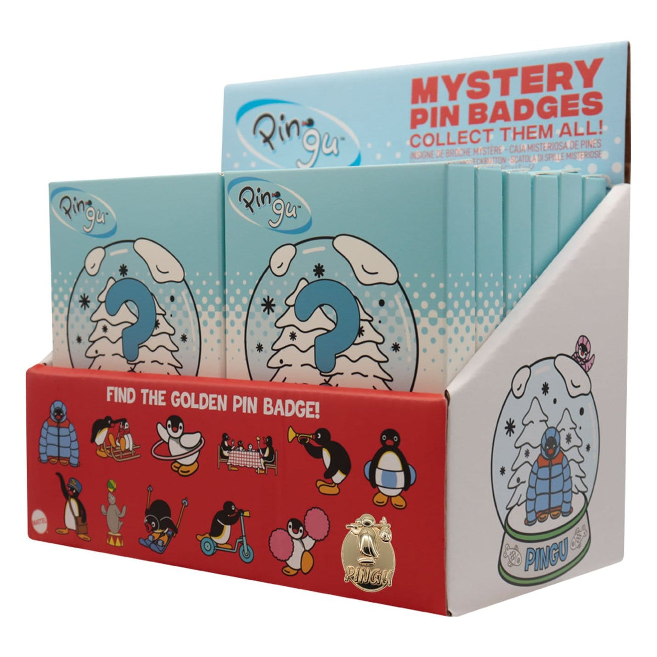 Image produit Pingu - Présentoir de 12 pins mystères