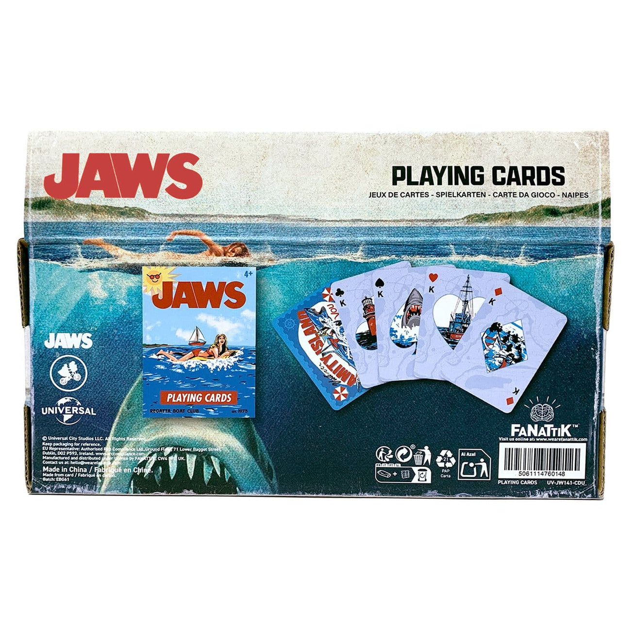 Image produit Les Dents de la mer - Jeu de cartes présentoir de 12