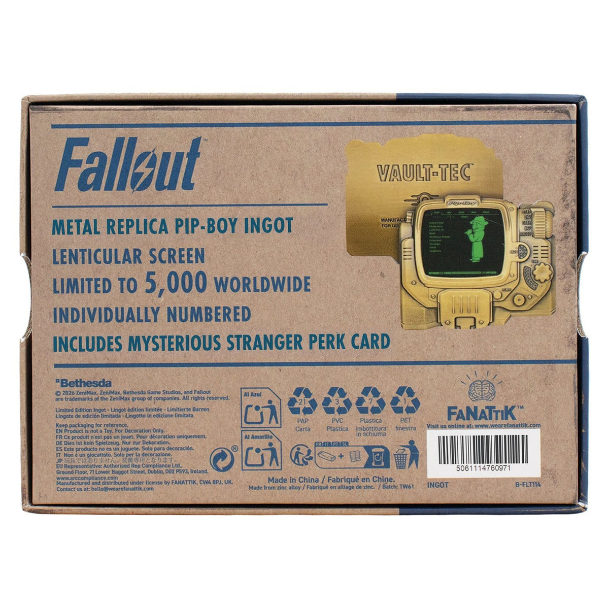 Image produit Fallout - Réplique de lingot lenticulaire Pip-Boy Édition Limitée