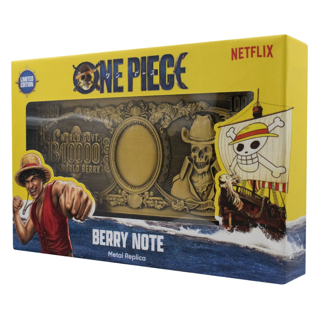 Image produit One Piece - Réplique de billet de banque en métal 1000 World Berry de collection