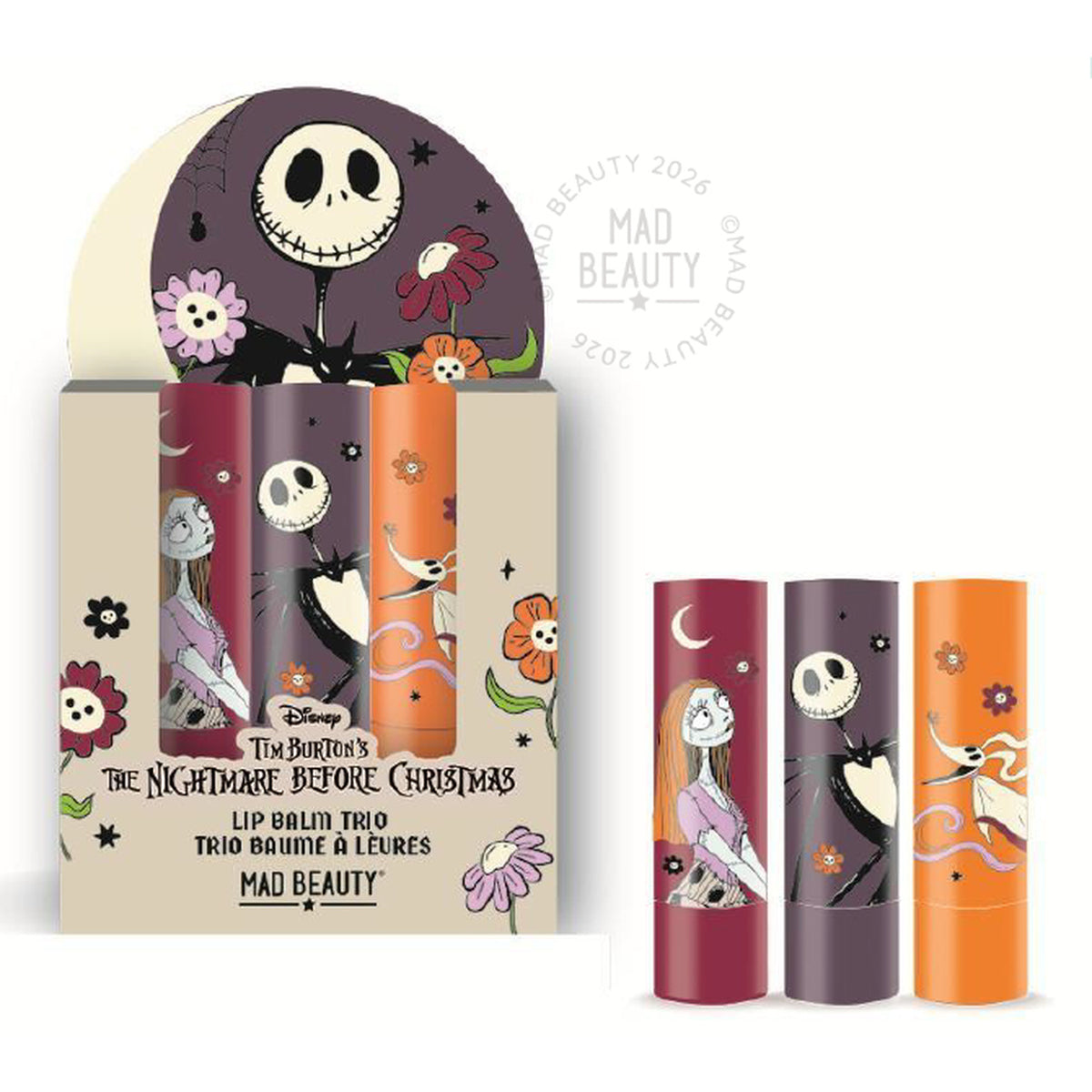 Image produit L’Étrange Noël de monsieur Jack - Set de 3 baumes à lèvres