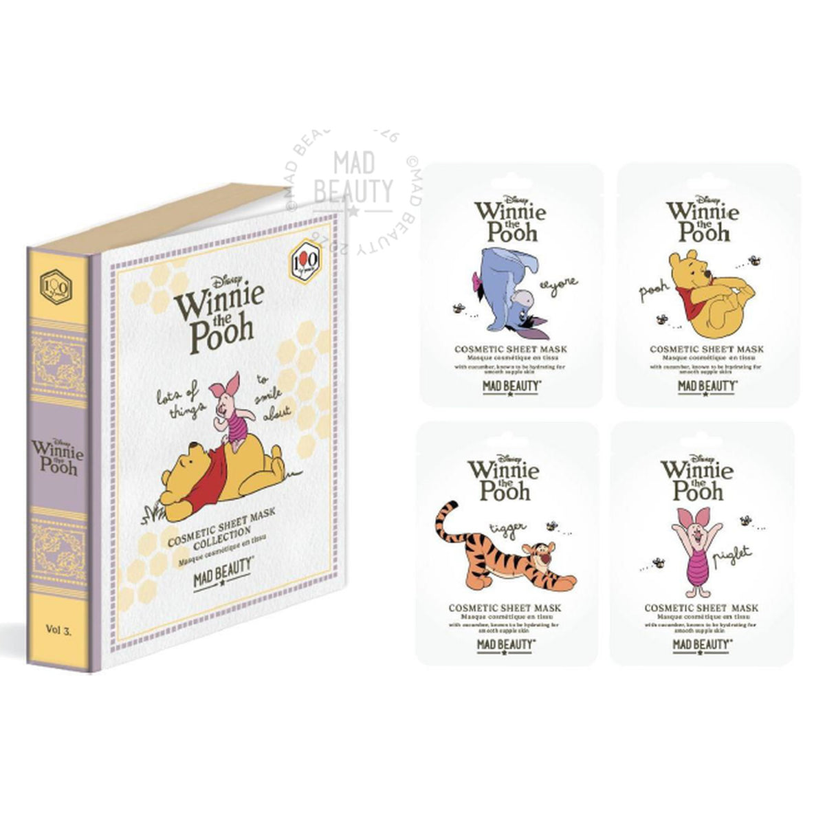 Image produit Winnie l’Ourson - Lot de 4 masques pour le visage
