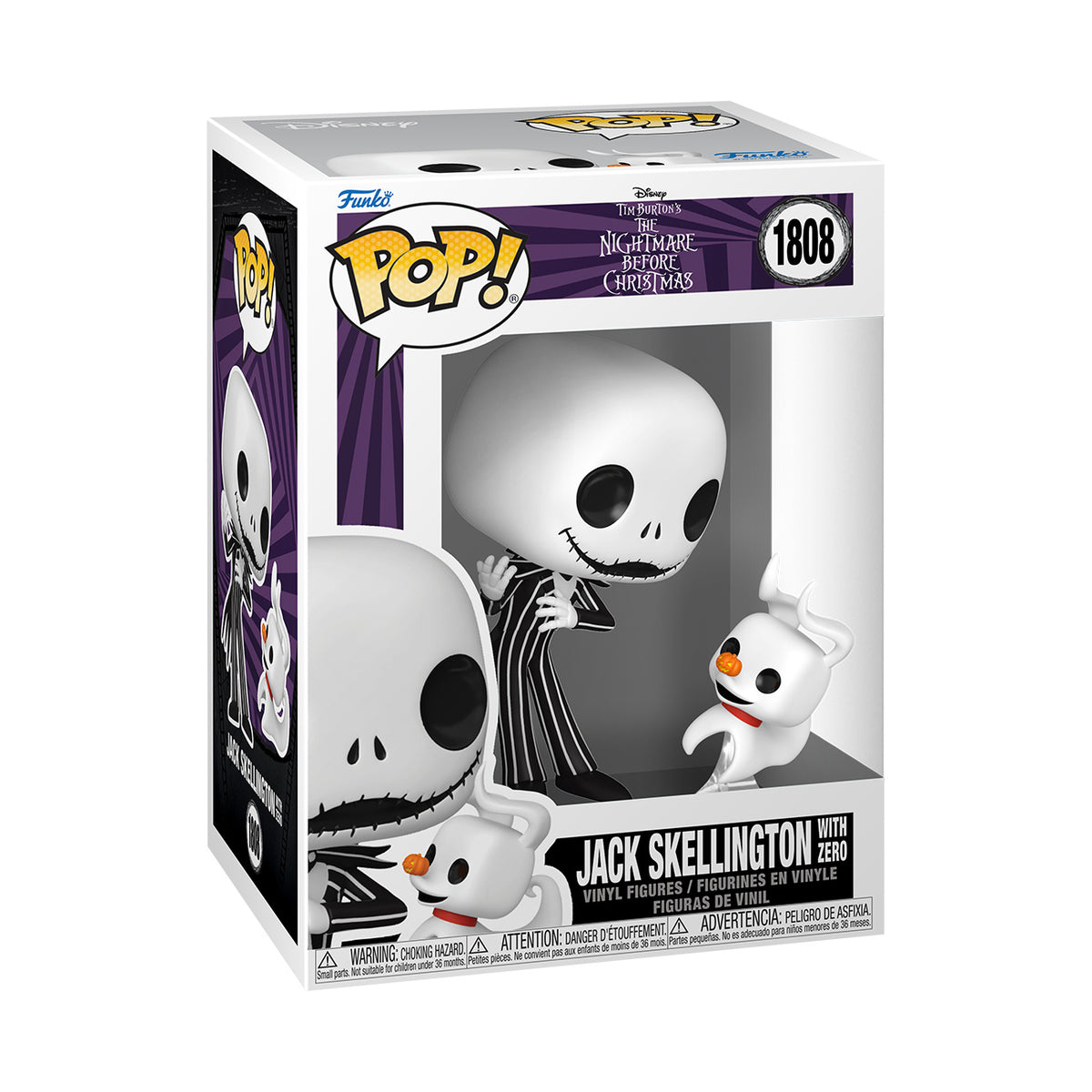 Image produit Nightmare Before Christmas - Set de figurines Funko Pop Jack et Zero