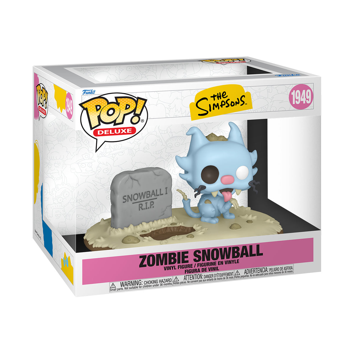 Image produit Les Simpson - Figurine Funko Pop Deluxe Zombie Snowball