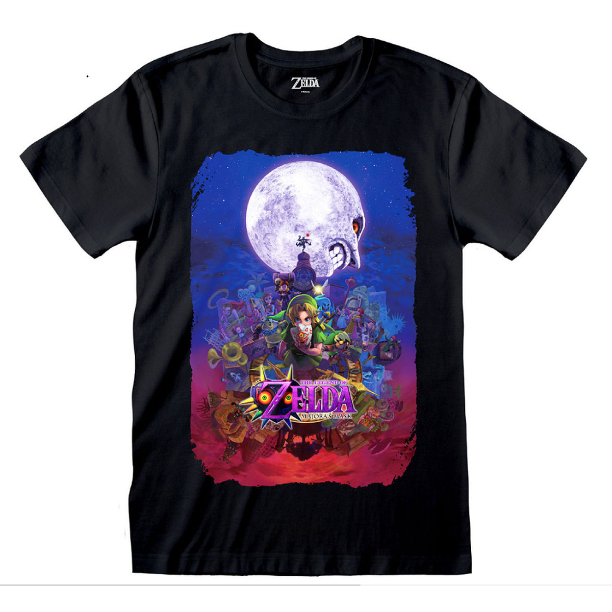 Image produit Zelda - T-shirt poster Link noir