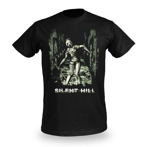 Image produit T-shirt infirmière noir pour les fans de Silent Hill