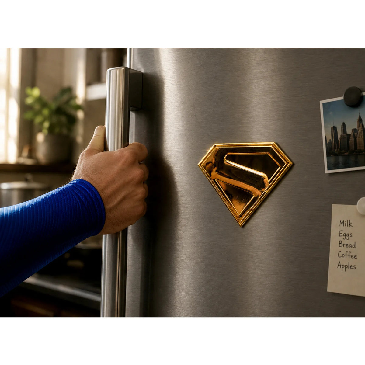 Image produit Superman - Réplique magnétique du bouclier doré