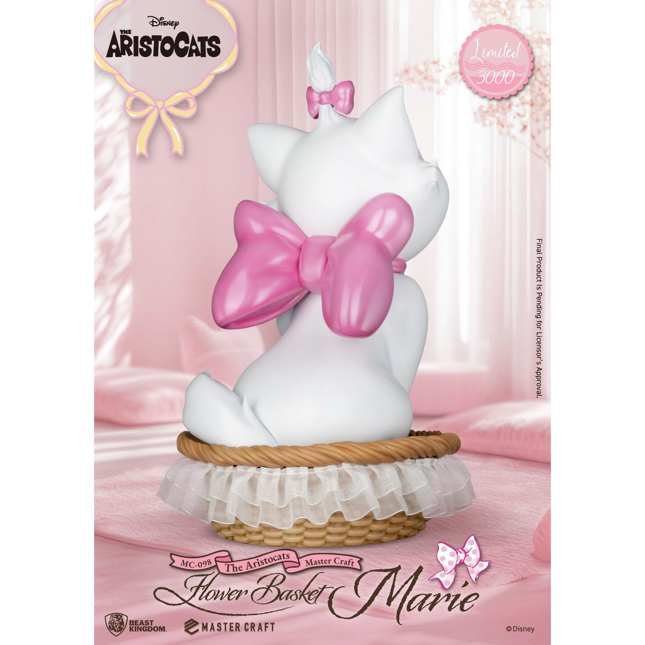 Image produit Les Aristochats Statue Master Craft Panier de fleurs Marie 32 cm