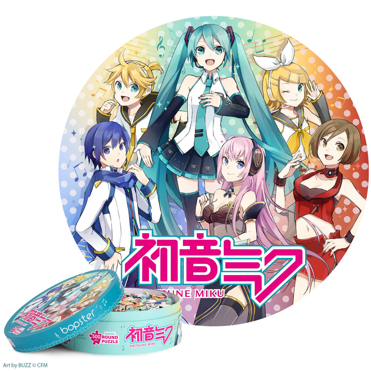 Image produit Puzzle rond Hatsune Miku 500 pièces