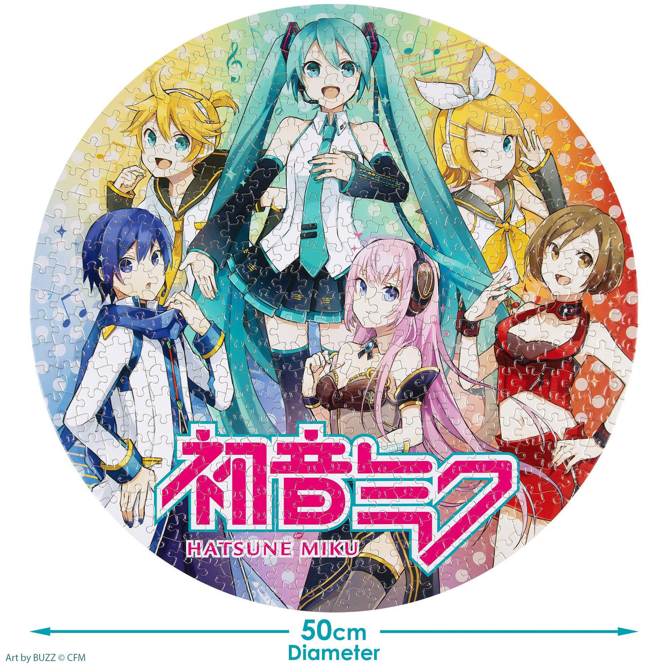 Image produit Puzzle rond Hatsune Miku 500 pièces